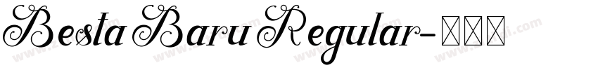 Besta Baru Regular字体转换
